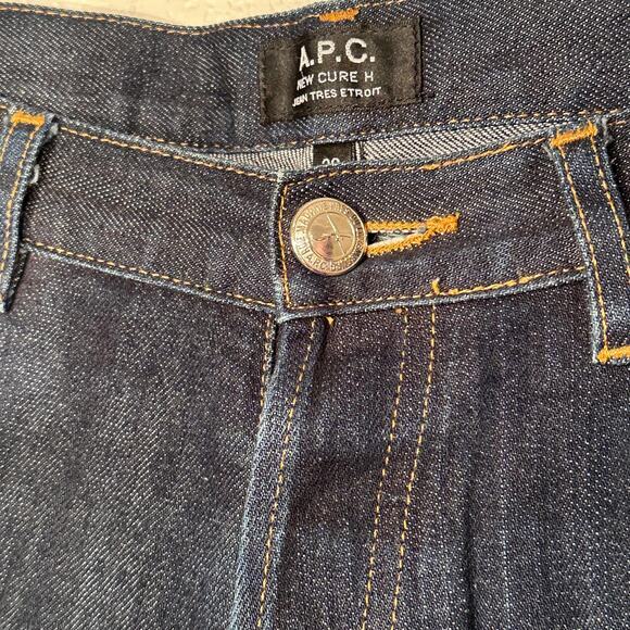 APC New Cure H Jean Tres Etroit‎ Jeans Dark Wash Sz 30 - Picture 5 of 13